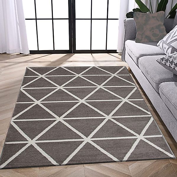 Vimoda Teppich Viva Classic, Wohnzimmer Rauten Motiv, Rechteckig, Höhe: 12 günstig online kaufen