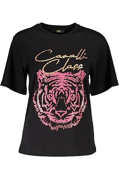 Cavalli Class T-Shirt Schwarzes Damen T-Shirt günstig online kaufen
