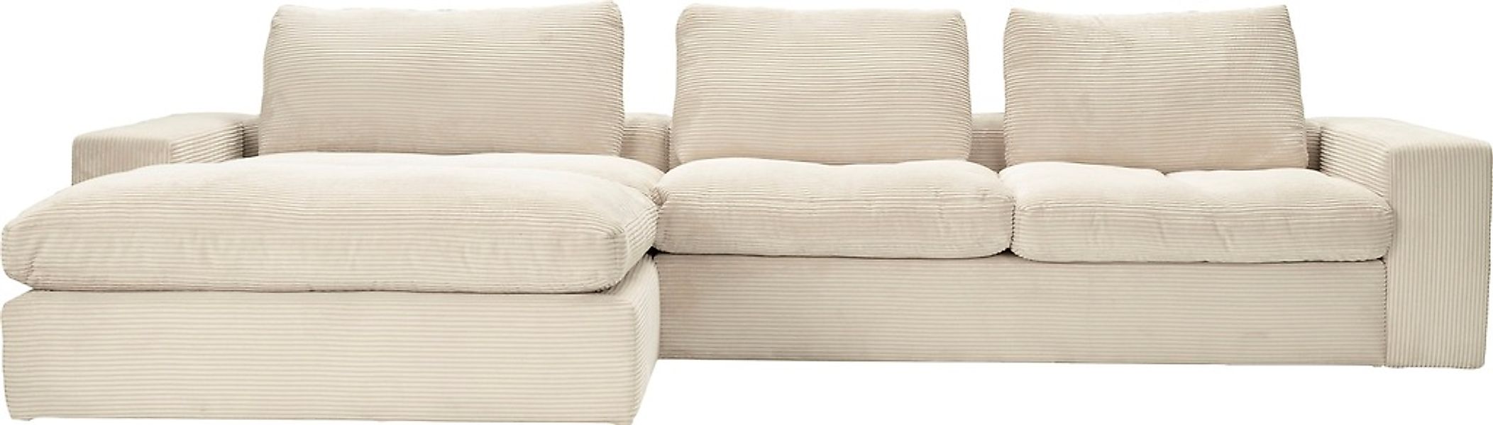 alina Ecksofa »Sandy« mit Recamiere, in modernem Cordstoff günstig online kaufen