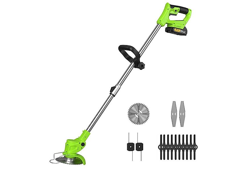 CONENTOOL Akku-Rasentrimmer mit verstellbarem Teleskopstiel, (Set, mit Akku günstig online kaufen