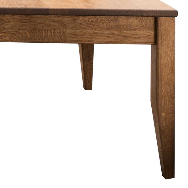 Echtholztisch für Wohnzimmer Eiche dunkel massiv günstig online kaufen