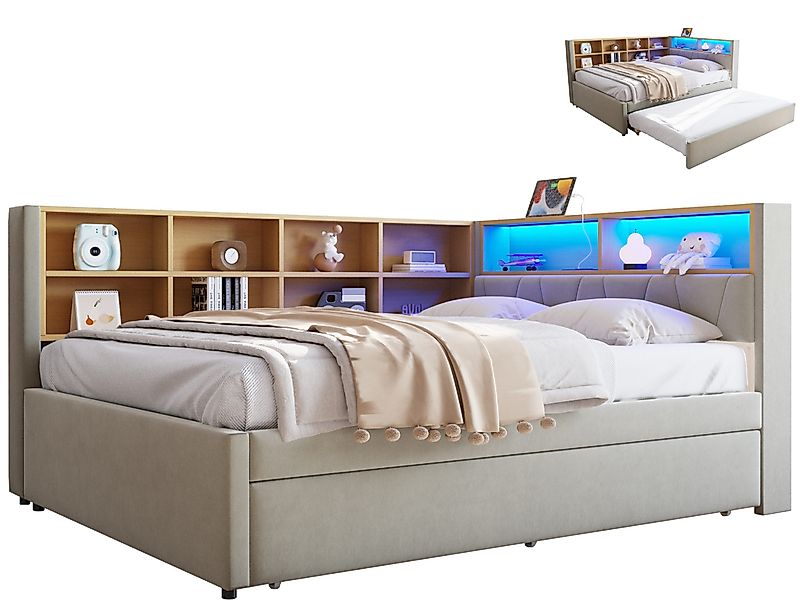SeedWave Polsterbett Modernes Tagesbett Schlafsofa Funktionsbetten, günstig online kaufen