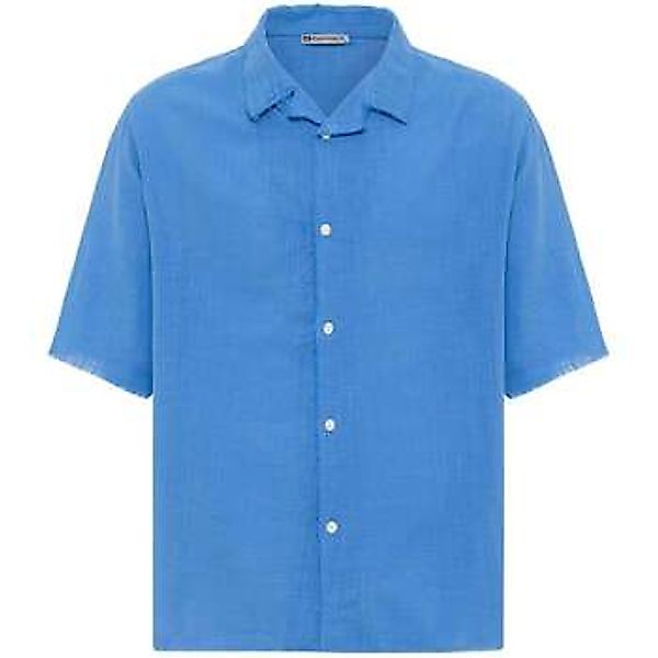 Dandalo  Kurzarm Hemdbluse Leon Oversize Lapel Collar Short Sleeve Shirt günstig online kaufen