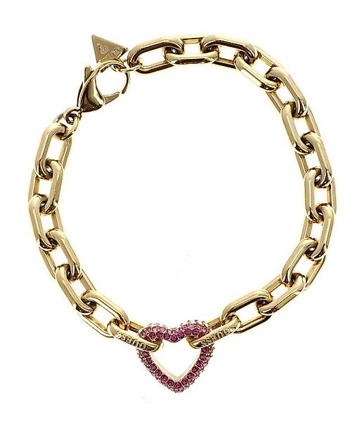 Guess Gliederarmband Pave Heart Chain Bracelet günstig online kaufen