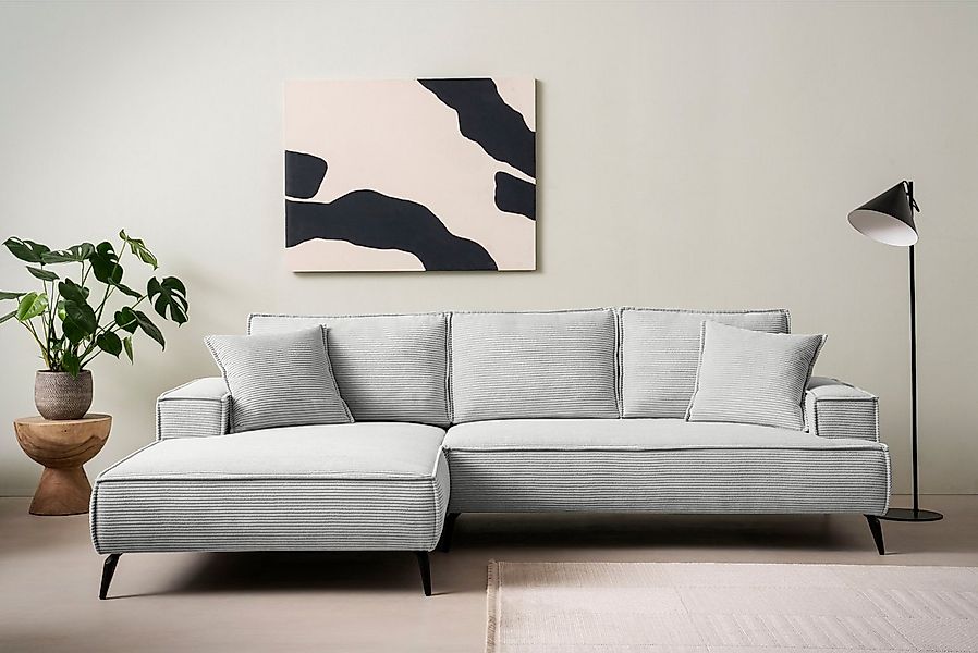 Home affaire Ecksofa TVINNU, L-Form, 275cm, in Cord und Leinenoptik, wahlwe günstig online kaufen