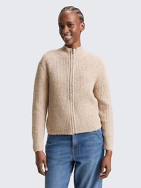 TOM TAILOR Denim Cardigan Pullover & Strickjacken Cardigan mit Reißverschlu günstig online kaufen