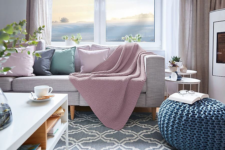 Wohndecke Strick, Primera, mit einer hochwertigen günstig online kaufen