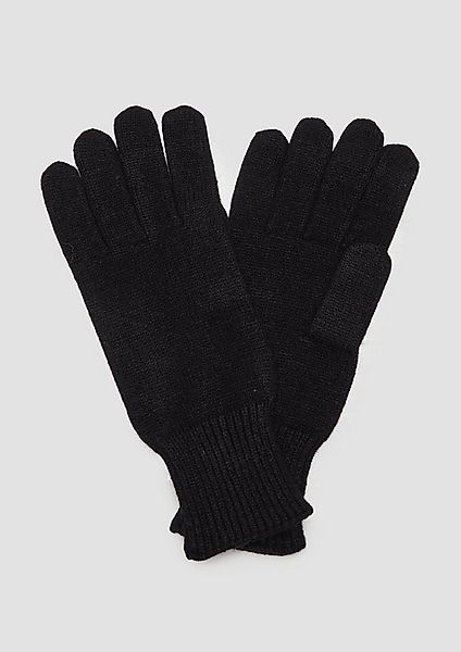 s.Oliver Strickhandschuhe Handschuhe Strick-Handschuhe mit Rippbünchen günstig online kaufen