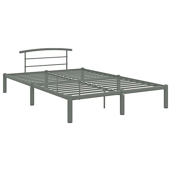 vidaXL Bettgestell Grau Metall 160x200 cm Modell 3618435 günstig online kaufen