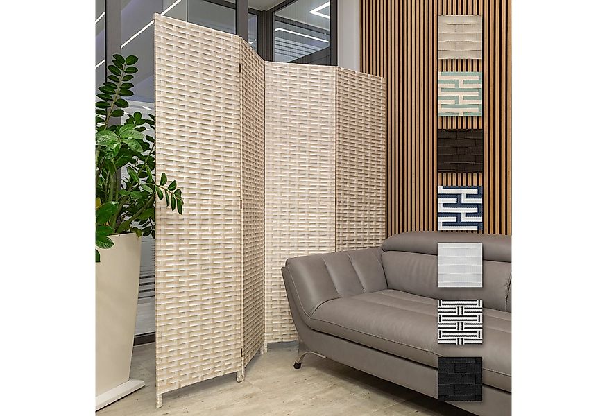 Hexim Raumteiler, Paravent 180x180 cm - Trennwand 4-teilig klappbar für Inn günstig online kaufen