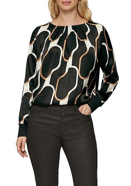 s.Oliver BLACK LABEL Langarmshirt mit grafischem Muster günstig online kaufen