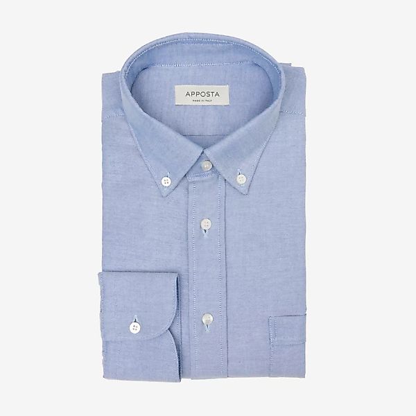 Hemd  einfarbig  marineblau 100% reine baumwolle oxford supima, kragenform günstig online kaufen