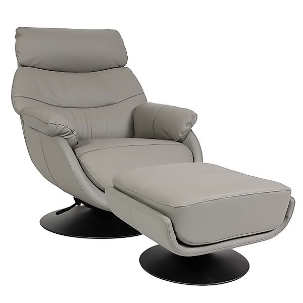 MCW Relaxsessel mit Hocker K99 Grau günstig online kaufen