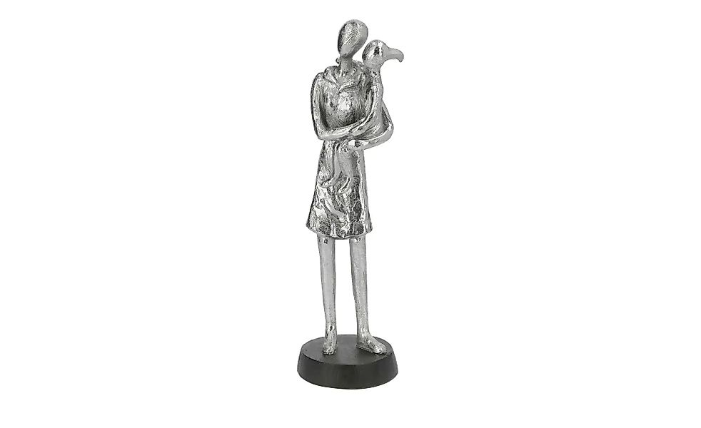 HOME STORY Deko Figur   ¦ silber ¦ Polyresin (Kunstharz) ¦ Maße (cm): B: 8 günstig online kaufen