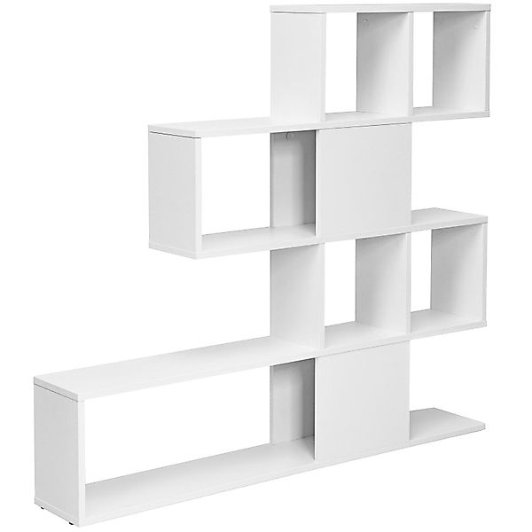 COSTWAY Bücherregal, 5 Etagen Raumteiler, Holz, günstig online kaufen