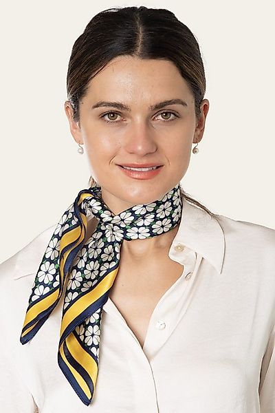 MayTree Seidentuch quadratisch Klee 53x53cm, Nickituch, Bandana-Schal, (Stü günstig online kaufen