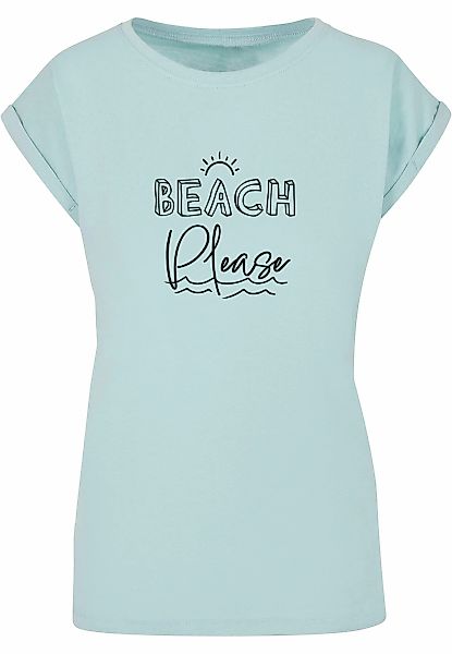 Merchcode T-Shirt "Merchcode Damen Ladies Beach Please Extended Shoulder Te günstig online kaufen