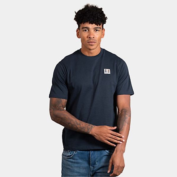Aquascutum  T-Shirt Rubber patch t-shirt - navy günstig online kaufen