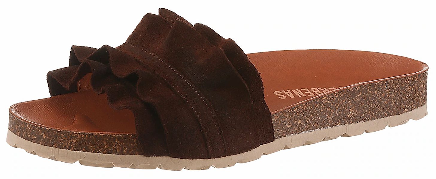 VERBENAS Pantolette "Rocio Roda" Sommerschuh, Flat mit geschwungenen Lasche günstig online kaufen