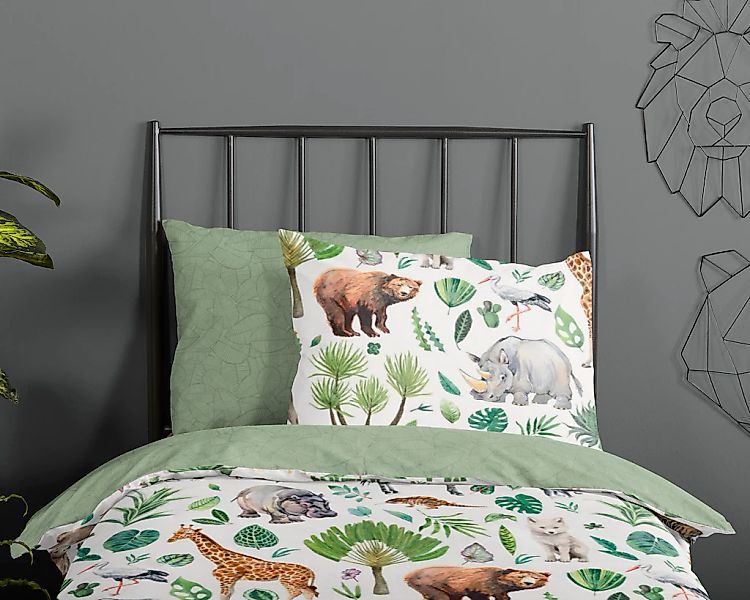 good morning Babybettwäsche "Samba" 2 Stk. tlg. 100% Baumwolle, 120x150, Re günstig online kaufen