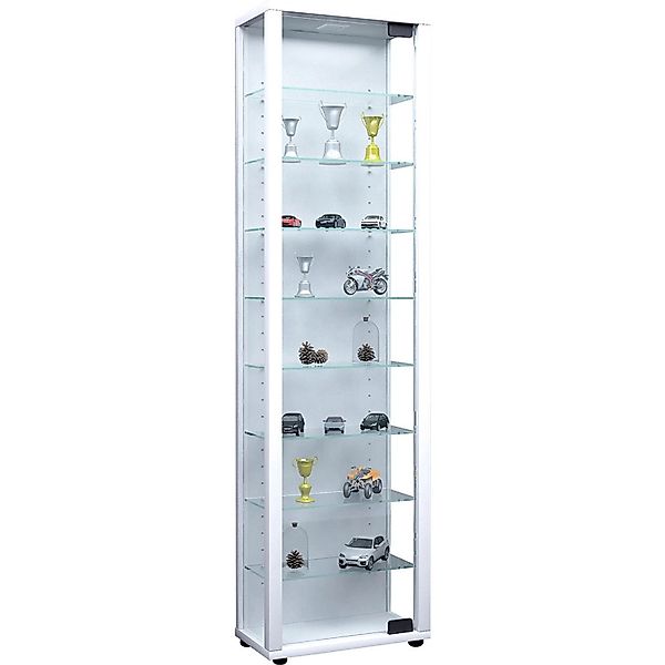 ebuy24 Edana Maxi Vitrinenschrank 1 Glastür mit LED-Licht Glasvitrine 8 Gla günstig online kaufen