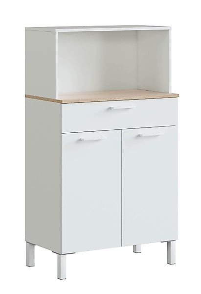 habeig Küchenbuffet Küchenschrank, Singleküche, Mehrzweckschrank, weiß, günstig online kaufen