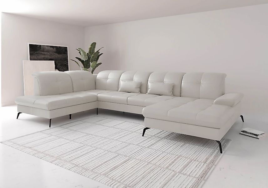 sit&more Wohnlandschaft "Amica, U-Form, inkl. Sitztiefenverstellung und Arm günstig online kaufen