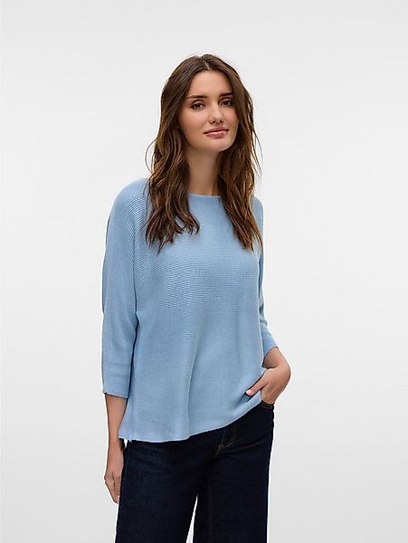 Vero Moda 3/4 Arm-Pullover VMNORA 3/4 BOATNECK BLOUSE NOOS mit Fledermausär günstig online kaufen