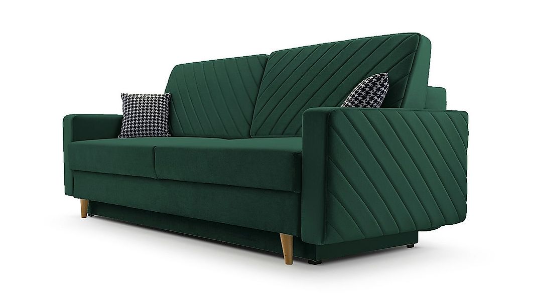 MOEBLO Schlafsofa CALIFORNIA, Sofa aus Samtstoff Couch für Wohnzimmer Sofag günstig online kaufen
