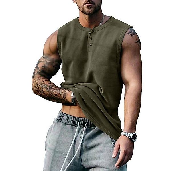YRIIOMO T-Shirt Atmungsaktives Herren Sport Tanktop aus recyceltem Polyeste günstig online kaufen