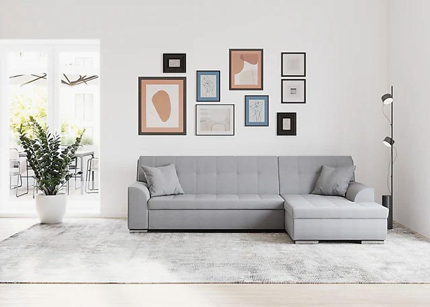 DOMO collection Ecksofa »Treviso viele Bezüge, auch in Cord, L-Form, B/T/H: günstig online kaufen