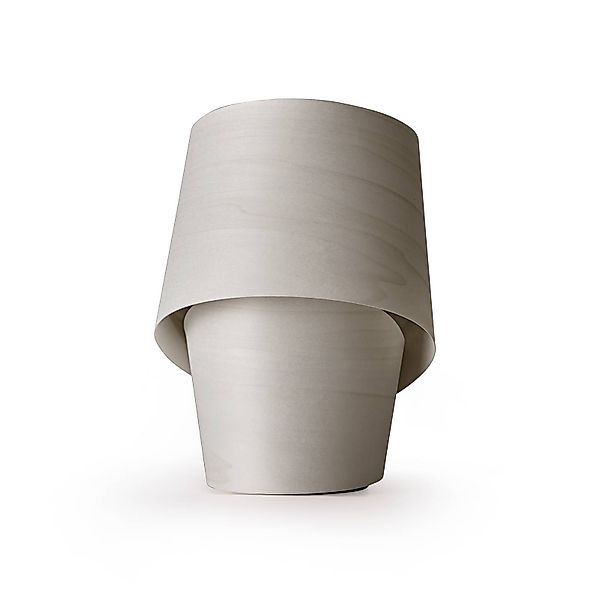 LZF Tischlampe Tiny, grau, Höhe 22 cm, Holzfurnier günstig online kaufen