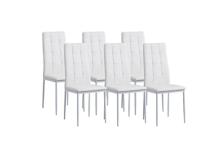 Albatros International Esszimmerstuhl Esszimmerstühle RIMINI 6er SET Weiss günstig online kaufen