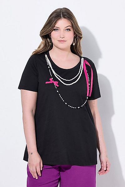 MIAMODA T-Shirt T-Shirt A-Linie abnehmbare Zierperlen-Ketten günstig online kaufen