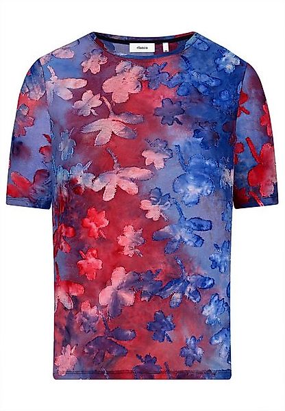 elanza T-Shirt Shirt mit Blüten-Jacquard-Muster in günstig online kaufen