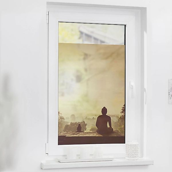 LICHTBLICK ORIGINAL Fensterfolie "Tempel Borobudur", 1 St., blickdicht, str günstig online kaufen
