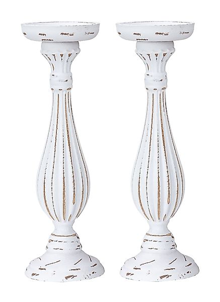Levandeo® Kerzenhalter, 2er Set Kerzenhalter Shabby günstig online kaufen