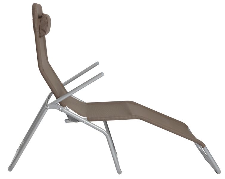 MERXX Gartenliege "XXL" Stahl/Textil, inkl. Kopfkissen günstig online kaufen