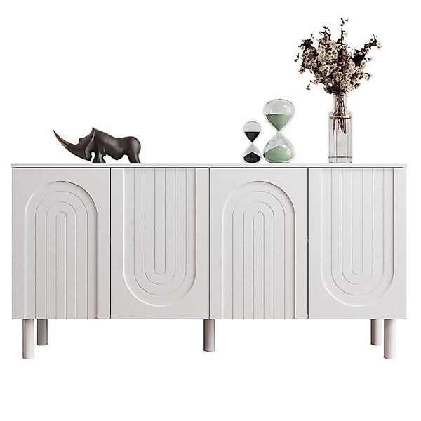 FUFU&GAGA Sideboard 4-türiges Sideboard, mit 5 günstig online kaufen