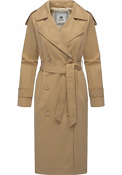 Ragwear Trenchcoat "Longtrench", Eleganter Mantel-Klassiker mit Taillenband günstig online kaufen