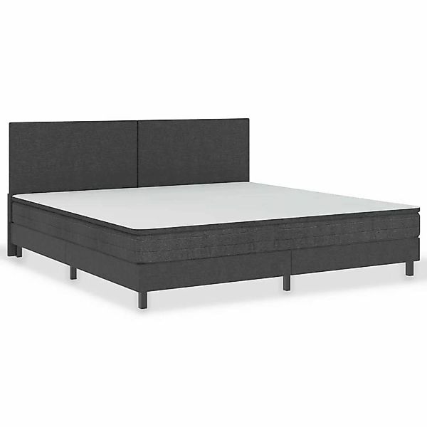 Bettgestell Grau Stoff 200×200 Cm günstig online kaufen