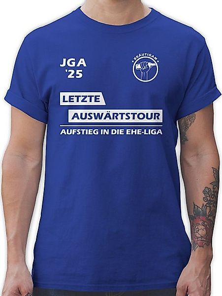 Shirtracer T-Shirt Letzte Auswärtstour JGA 2025 I Bräutigam Junggesellenabs günstig online kaufen
