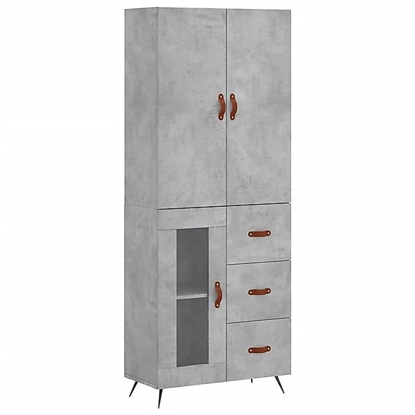 vidaXL Highboard Betongrau 69,5x34x180 cm Holzwerkstoff 3195935 günstig online kaufen