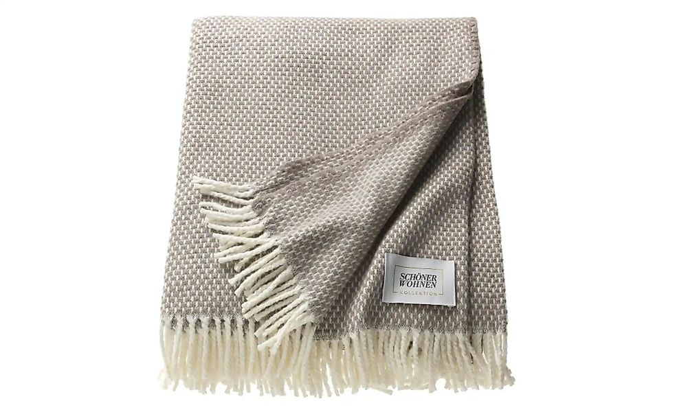 SCHÖNER WOHNEN Kollektion Wohndecke   ¦ blau ¦ Baumwollmischgewebe ¦ Maße ( günstig online kaufen