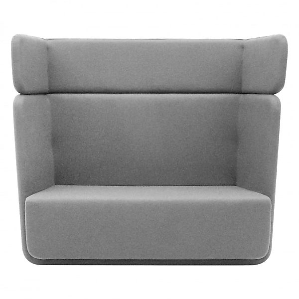 Softline - Basket Sofa mit hohem Rücken - grau/Stoff Filz 620/BxHxT 152x126 günstig online kaufen