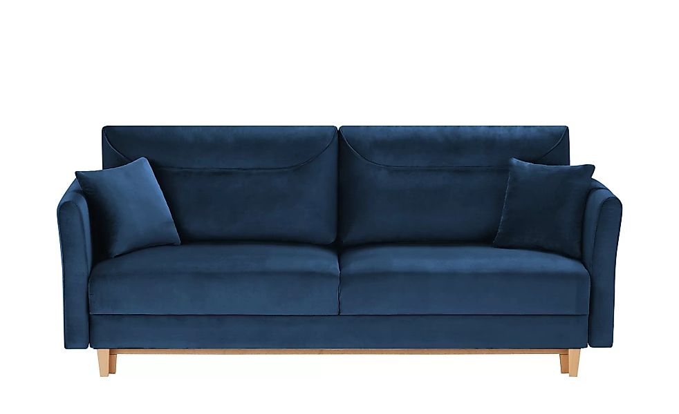 finya Schlafsofa  Thomas - blau - 218 cm - 95 cm - 98 cm - Polstermöbel > S günstig online kaufen