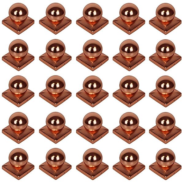 Holmwerk 25x Pfostenkappe Kupfer 101mm Kugel Abdeckkappe Für Pfosten 10x10c günstig online kaufen