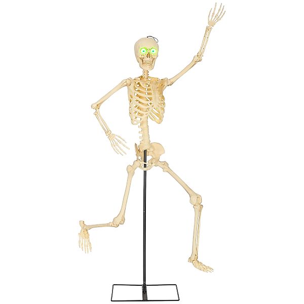 Outsunny Halloween Dekoration, 152 cm Halloween-Skelett mit beweglichen Gel günstig online kaufen