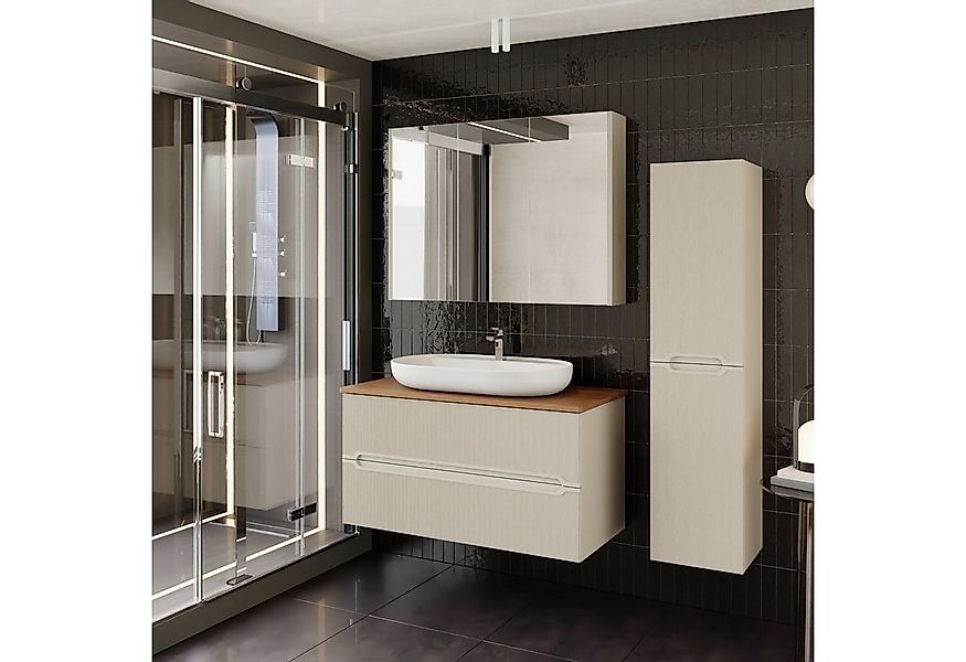 Karen Badmöbel-Set Badmöbel Set Bella, (Komplett-Set, Standartmäßig 4-Teili günstig online kaufen