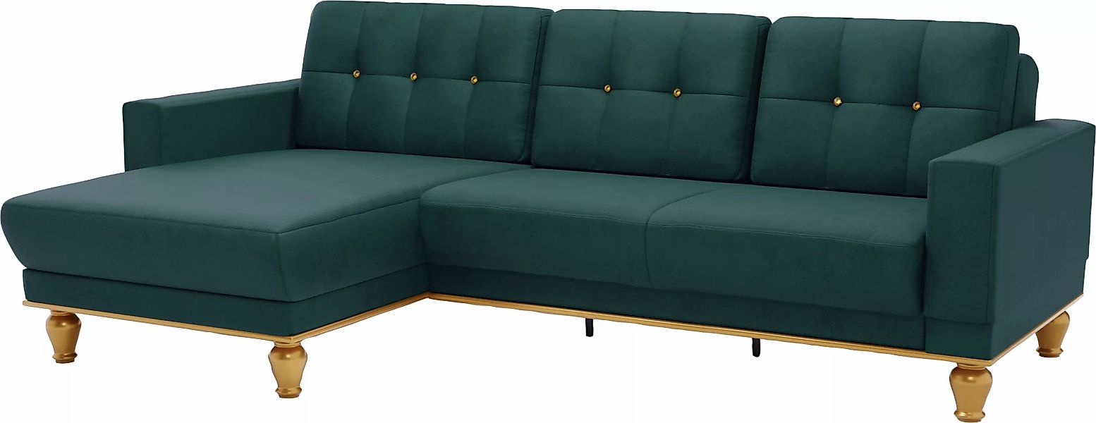 sit&more Ecksofa "Orient 5 L-Form", mit Strass-Stein, wahlweise mit Bettfun günstig online kaufen